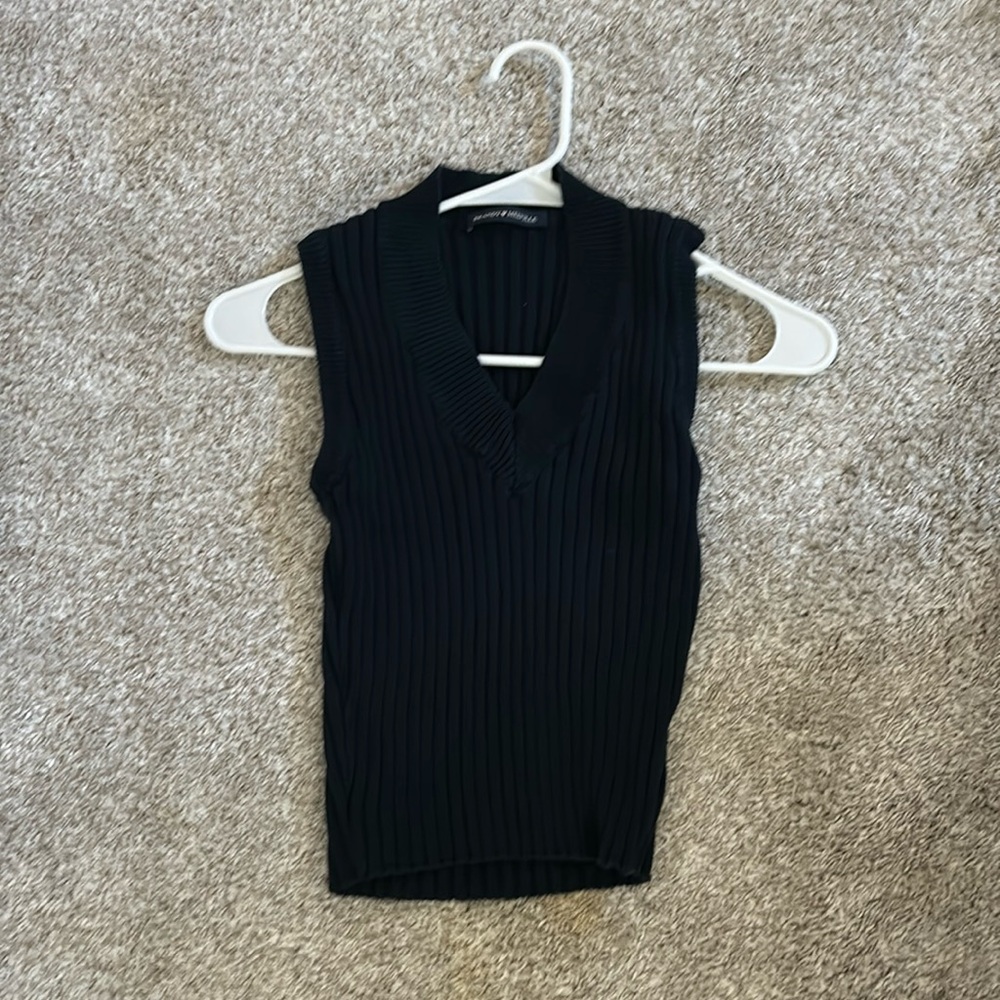 Navy blue sweater vest